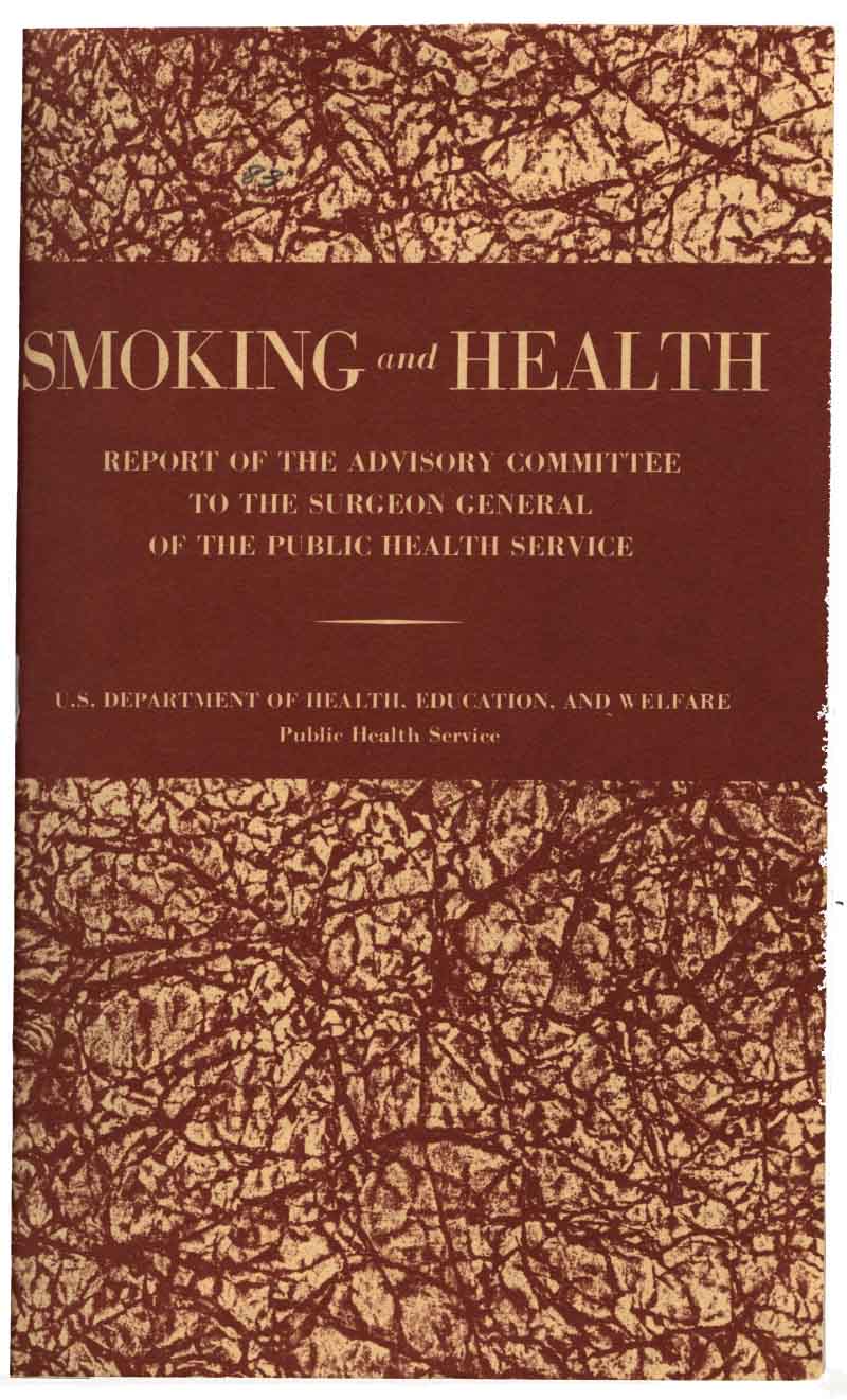 The cover of Smoking and Health, the landmark 1964 surgeon general's report that detailed the health risks of smoking. (National Library of Medicine) 