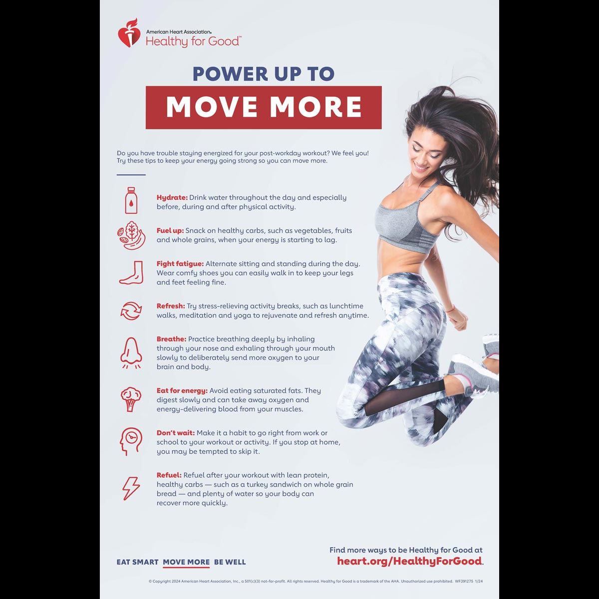 Energy Power up to move more infographic