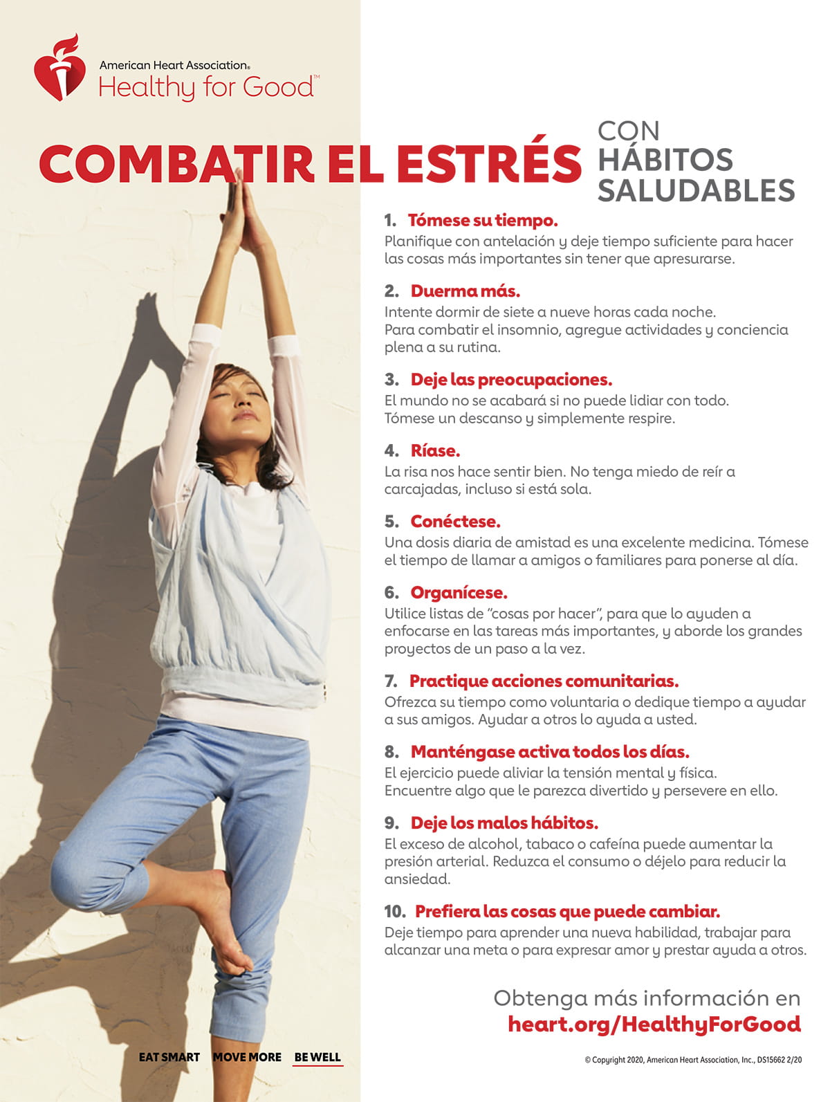 Fight Stress Infographic Spanish