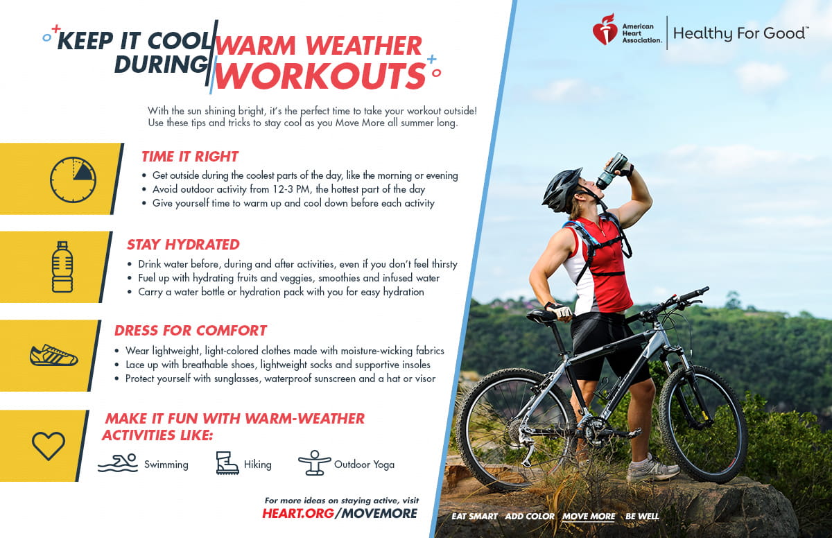Keep it cool during warm weather workouts