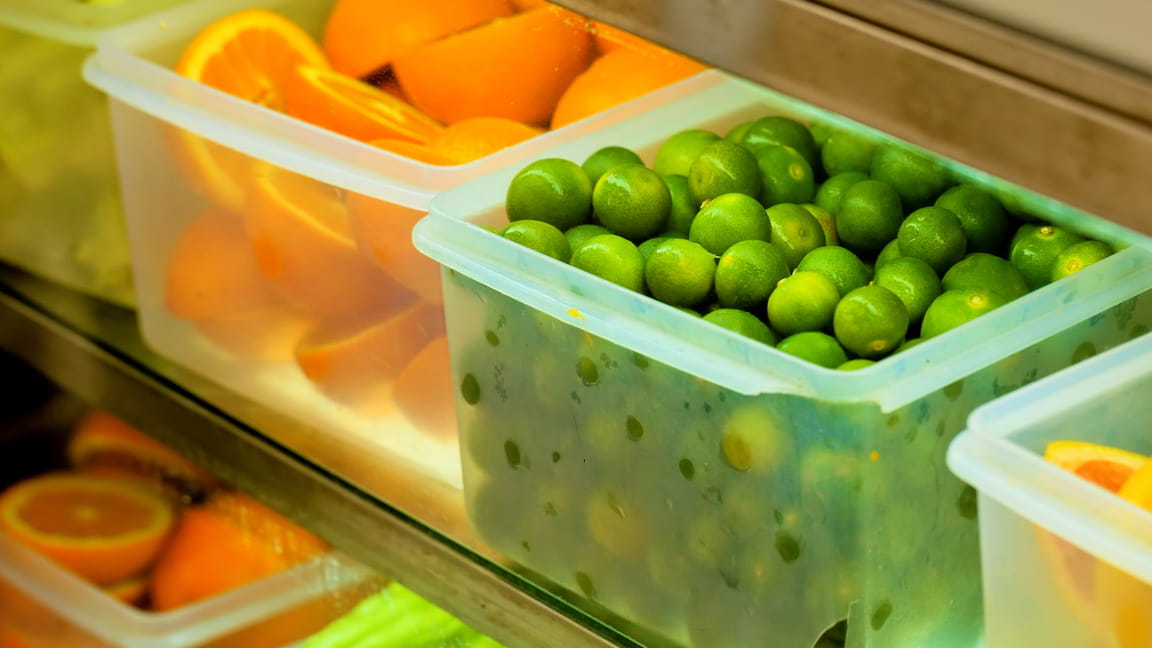 Storage of fresh fruit and vegetables
