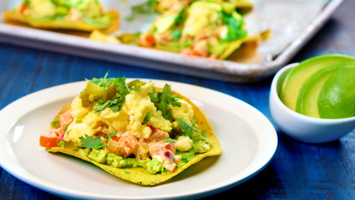 Better Breakfast Pizza with Avocado and Eggs 