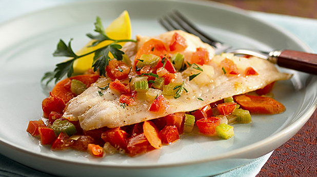 Fish Fillets with Fresh Tomatoes