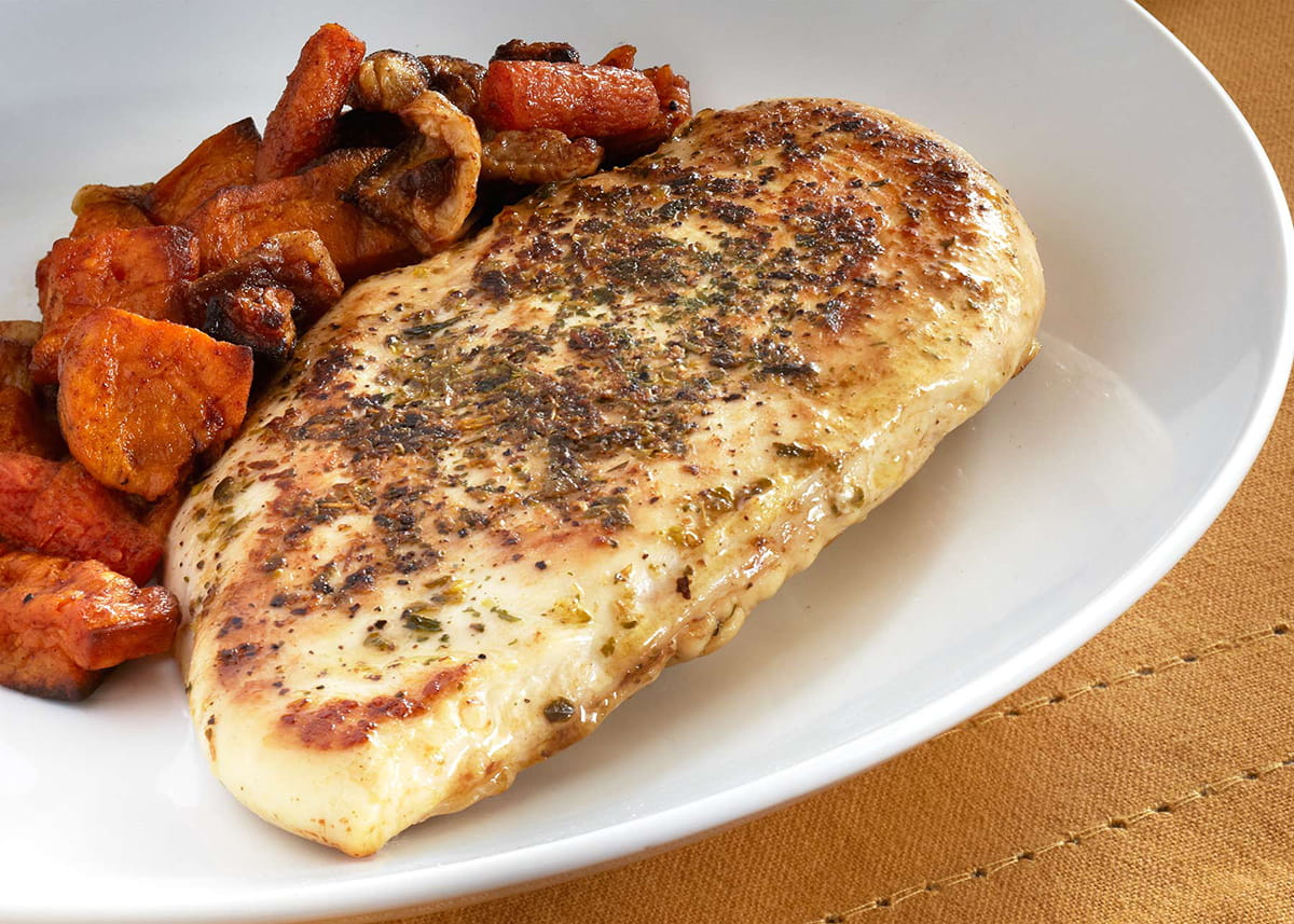 Lemon Chicken and Cinnamon Glazed Root Vegetables