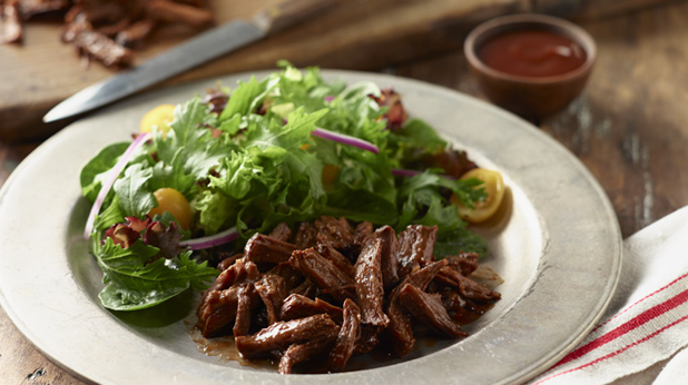 Slow Cooker Tangy Tomato Brisket