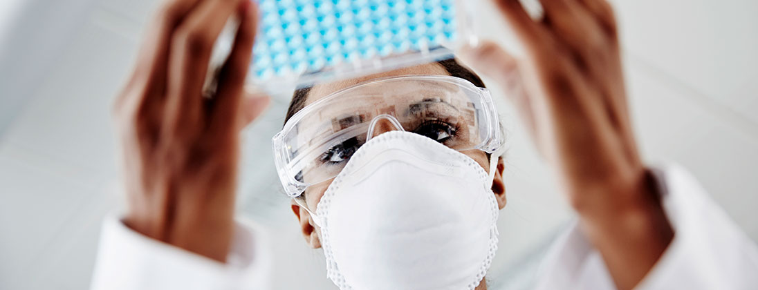 female researcher in lab