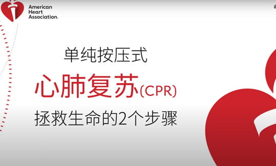 对女性实施单纯胸外按压 CPR