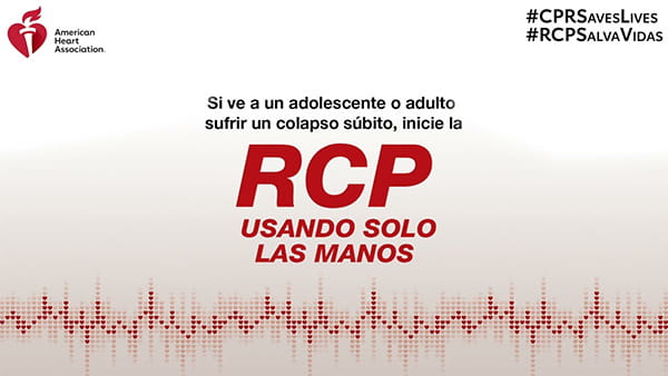 Video instructivo de RCP usando solo las manos, captura de pantalla de vídeo