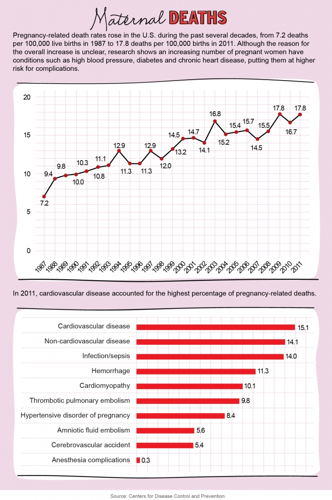 Maternal deaths infographic