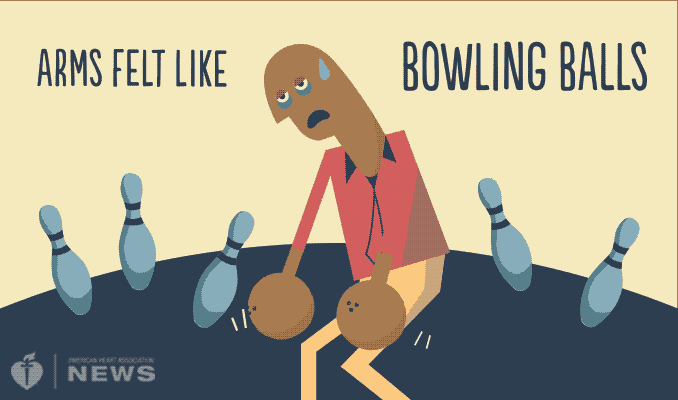 Arms feeling like bowling balls.