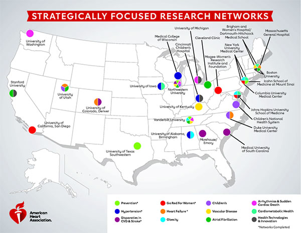 Strategically Focused Research Network map