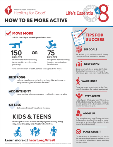 How to be More Active Fact Sheet