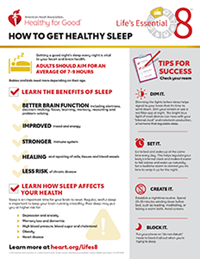 View the How to get healthy sleep fact sheet PDF