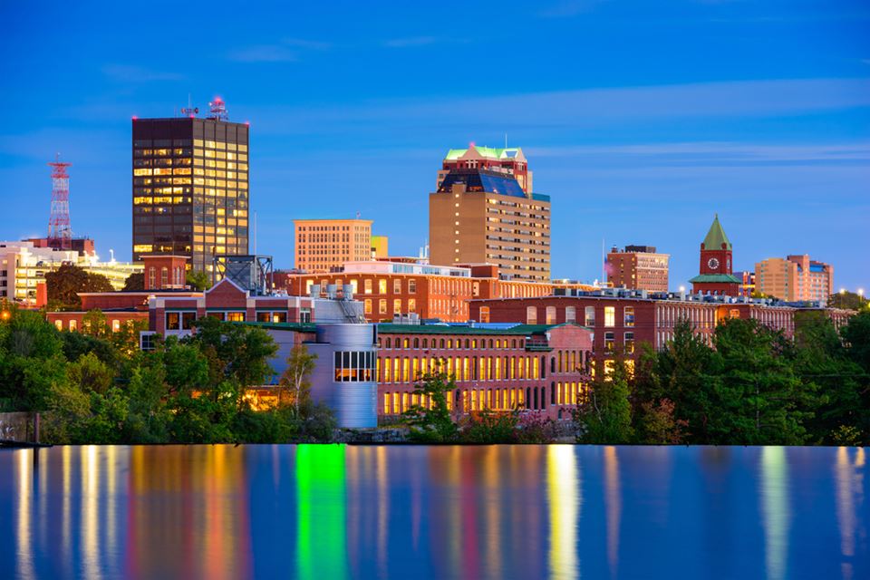 Manchester New Hampshire Skyline