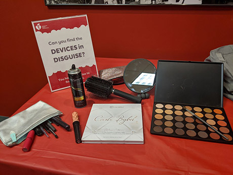 Devices in Disguise Makeup Display