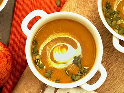 Indian-Spiced Pumpkin-Apple Soup