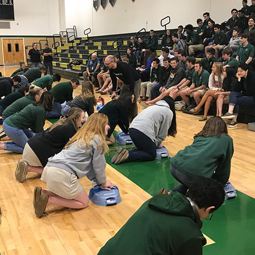 Trinity Catholic High School CPR Training