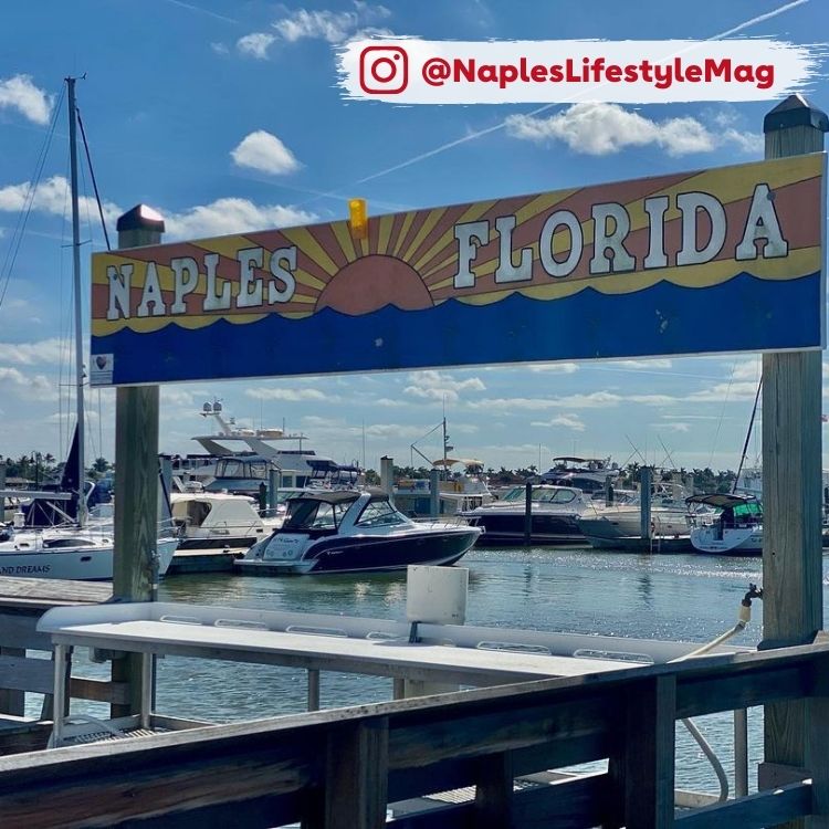Naples Florida marina sign