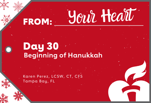 Day 30 - Beginning of Hanukkah