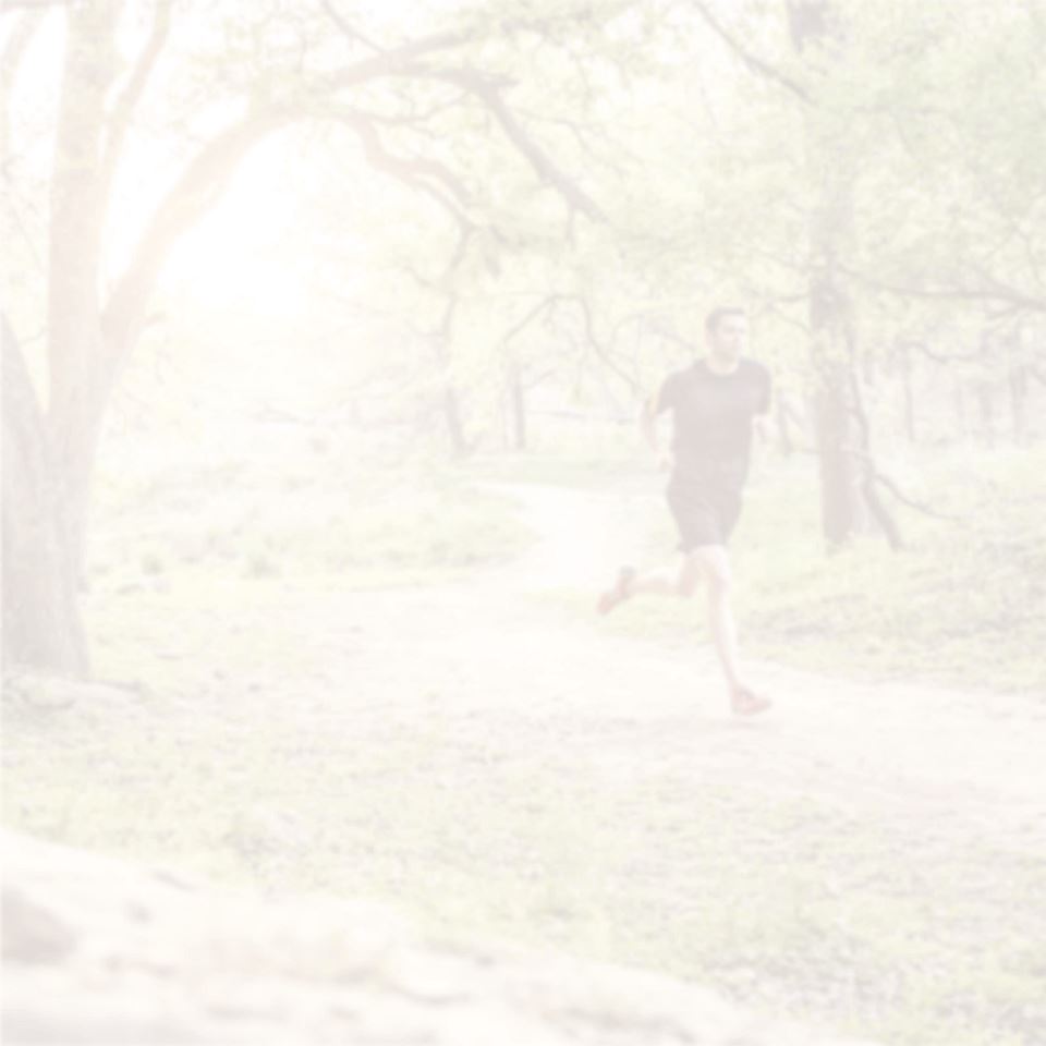 Man running Man running in the woods