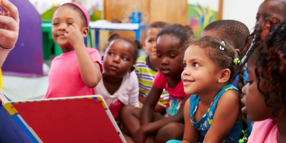 Children in group setting