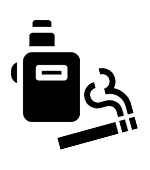 cigarette smoking and vaping icon