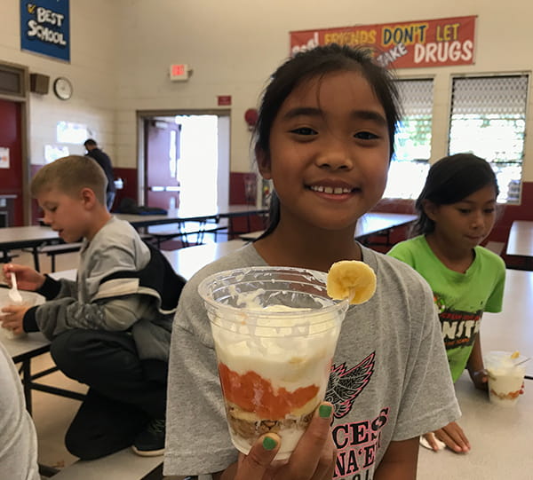 Kid Yogurt Parfait Harvest Party