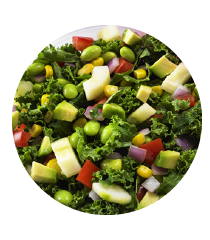 chopped colorful veggie salad