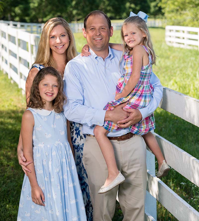 Carol and Andy Barr with daughters Eleanor (left) and Mary Clay. (Photo courtesy of Barr family)