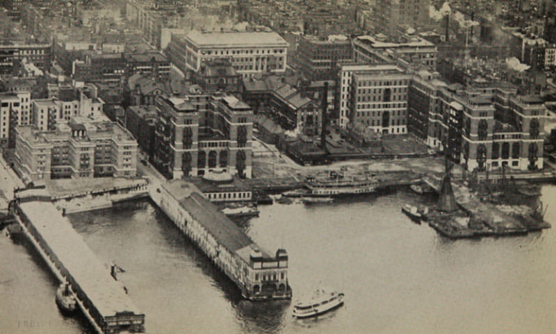 The Bellevue Hospital campus in 1920. (Society of Alumni of Bellevue Hospital via National Library of Medicine)