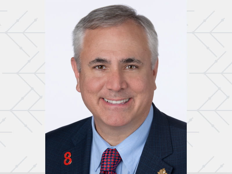 In the final days of his term as AHA president, Dr. Donald Lloyd-Jones released an update of his landmark science – and got a new number for his lapel pin. (American Heart Association)