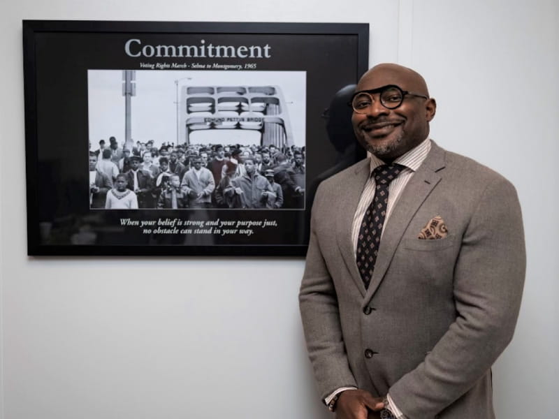 In recognition of his work fighting peripheral artery disease among Black Mississippians, Dr. Foluso Fakorede will receive the American Heart Association's Louis B. Russell, Jr., Memorial Award for outstanding service to under-resourced communities. (Photo by Gunner Sizemore Photography)