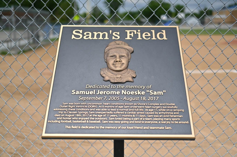 Sam Noeske plaque