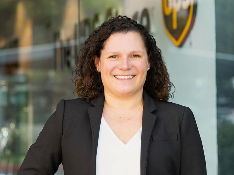Sarah Casalan outside The UPS Store