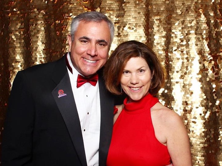 Donald Lloyd-Jones and his wife, Kathleen McKibbin, an internist at Northwestern, attend the 2018 Chicago Heart Ball. “She keeps me humble,” Lloyd-Jones says. (Courtesy of Donald Lloyd-Jones)