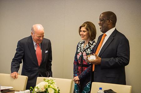 Bernard J Tyson with Nancy Brown and Kravis Bernard J Tyson with Nancy Brown and Kravis