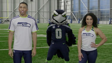 Seattle Seahawks Squats and Lunges