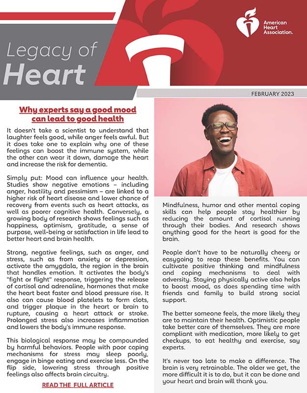 Legacy of Heart newsletter Feb 2023 thumbnail