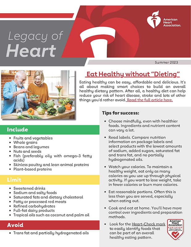 Legacy of Heart newsletter Summer 2023 thumbnail