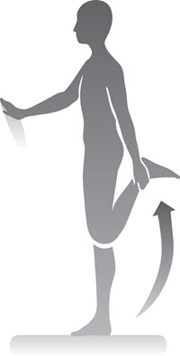 Quadriceps Stretch Illustration