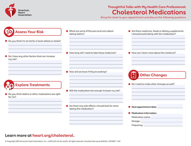 Cholesterol medications downloadable