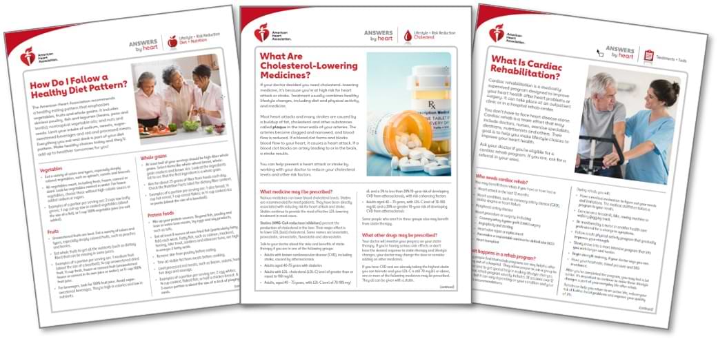 Answers by Heart Fact Sheets | American Heart Association