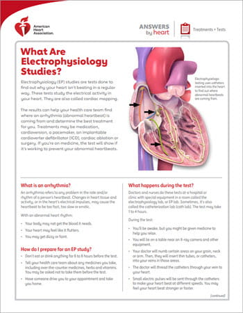 What are electrophysiology studies?