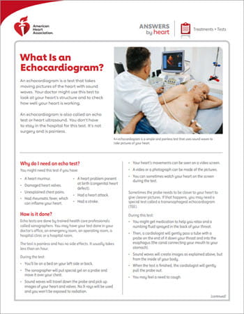 What is an echocardiogram?