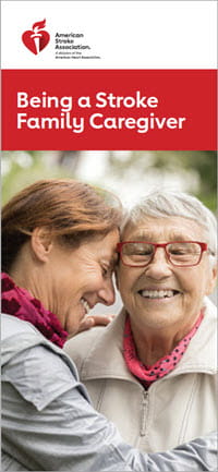 Being a Stroke Family Caregiver brochure cover