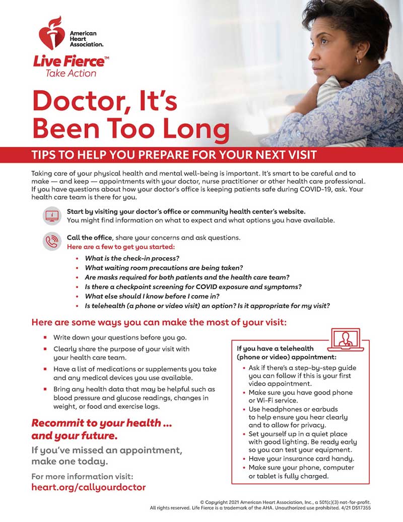 Infographic of tips for your next doctor appointment