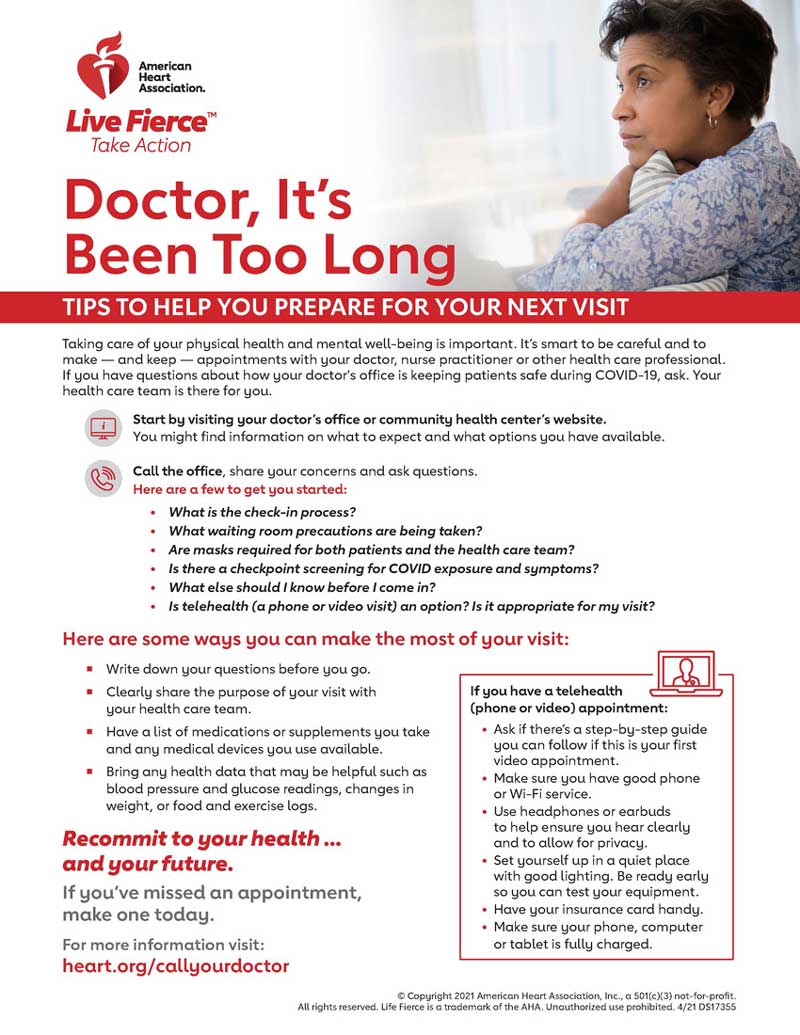 Preparing For Your Appointment | American Heart Association