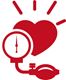 BP monitor with heart