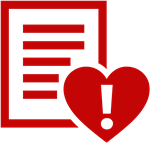heart with exclamation point