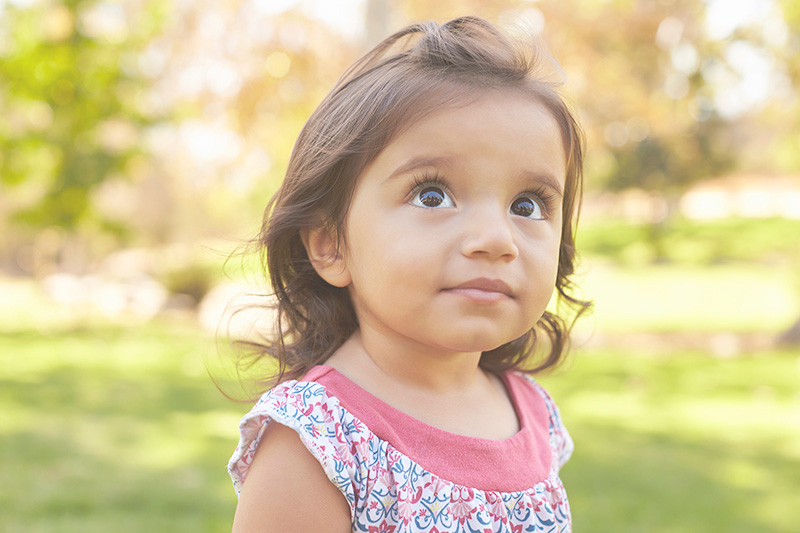 girl in a park